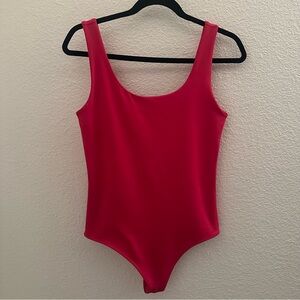 Express Body Contour Bodysuit small pink like new double lined